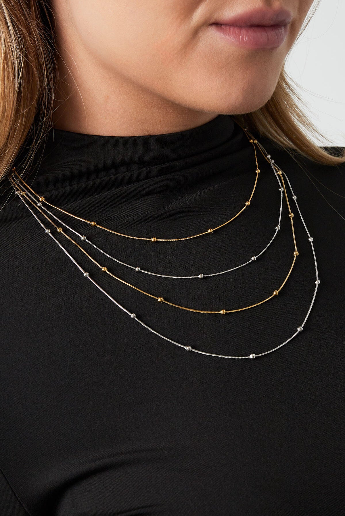 dotty layers necklace