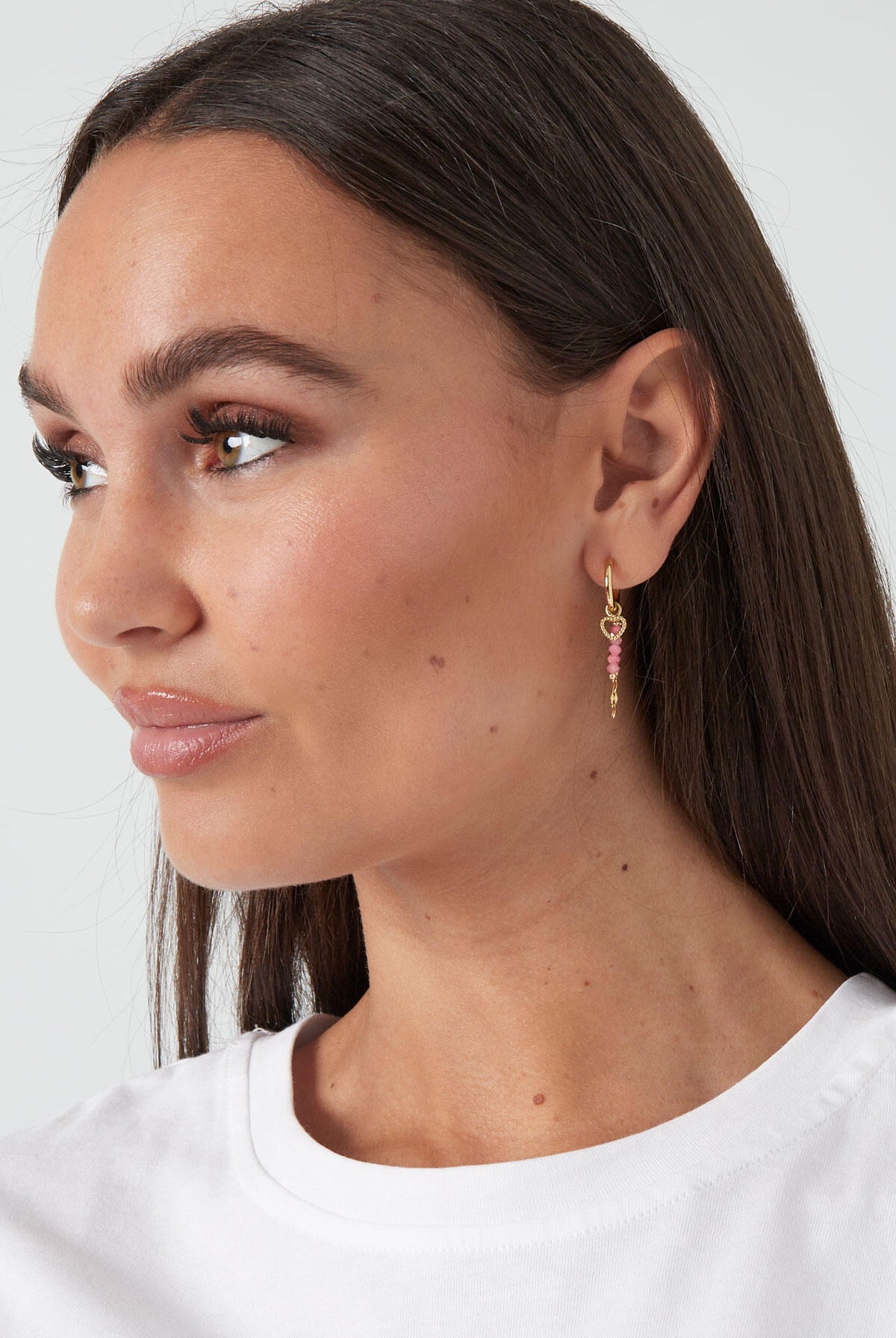 Love on top charm earrings
