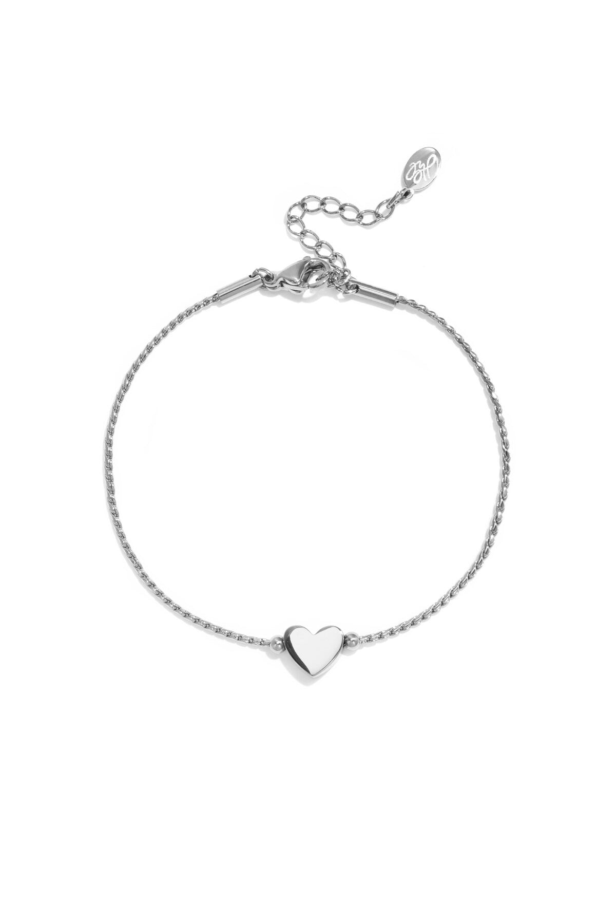 stainless steel bracelet heart
