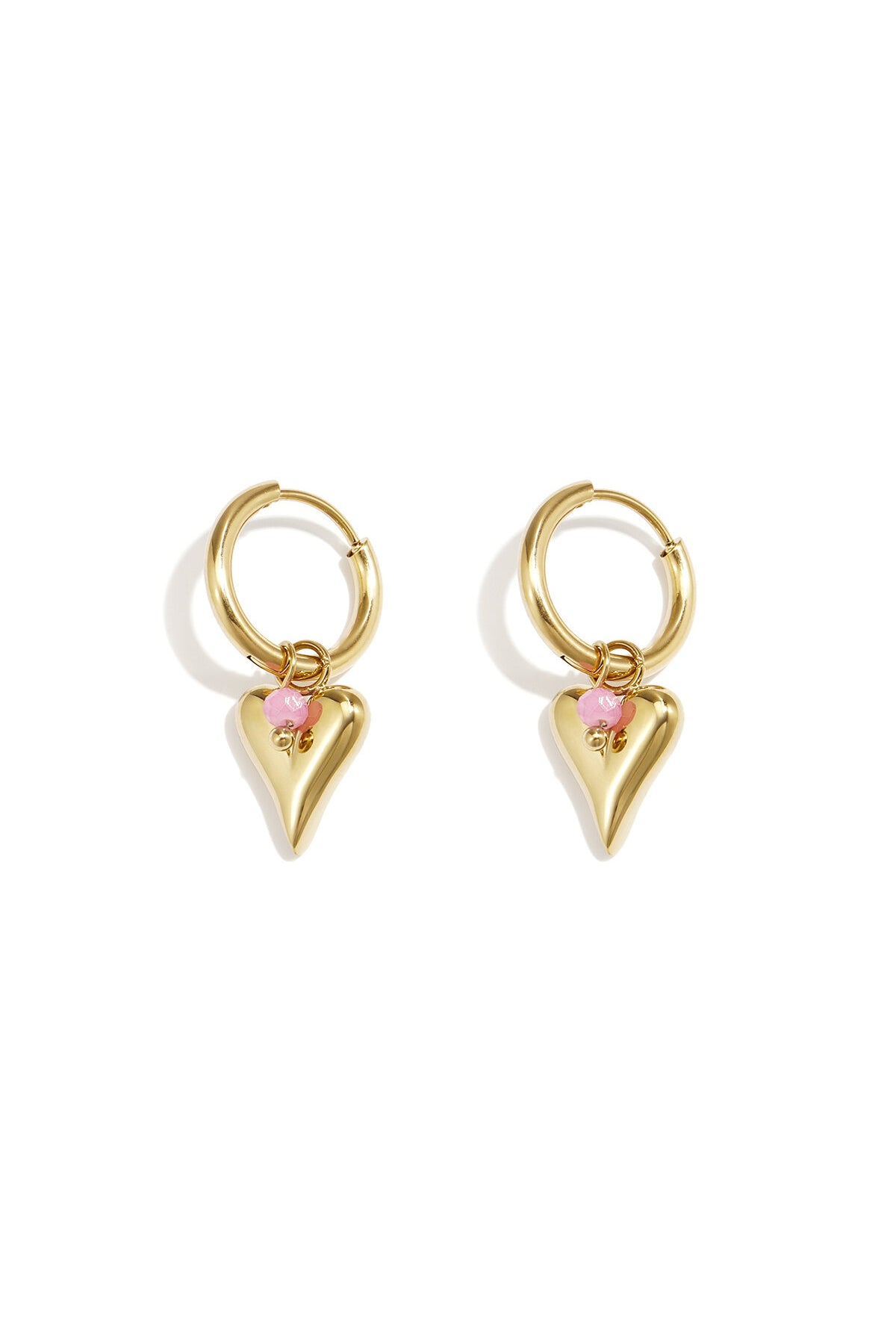 vivid heart earrings