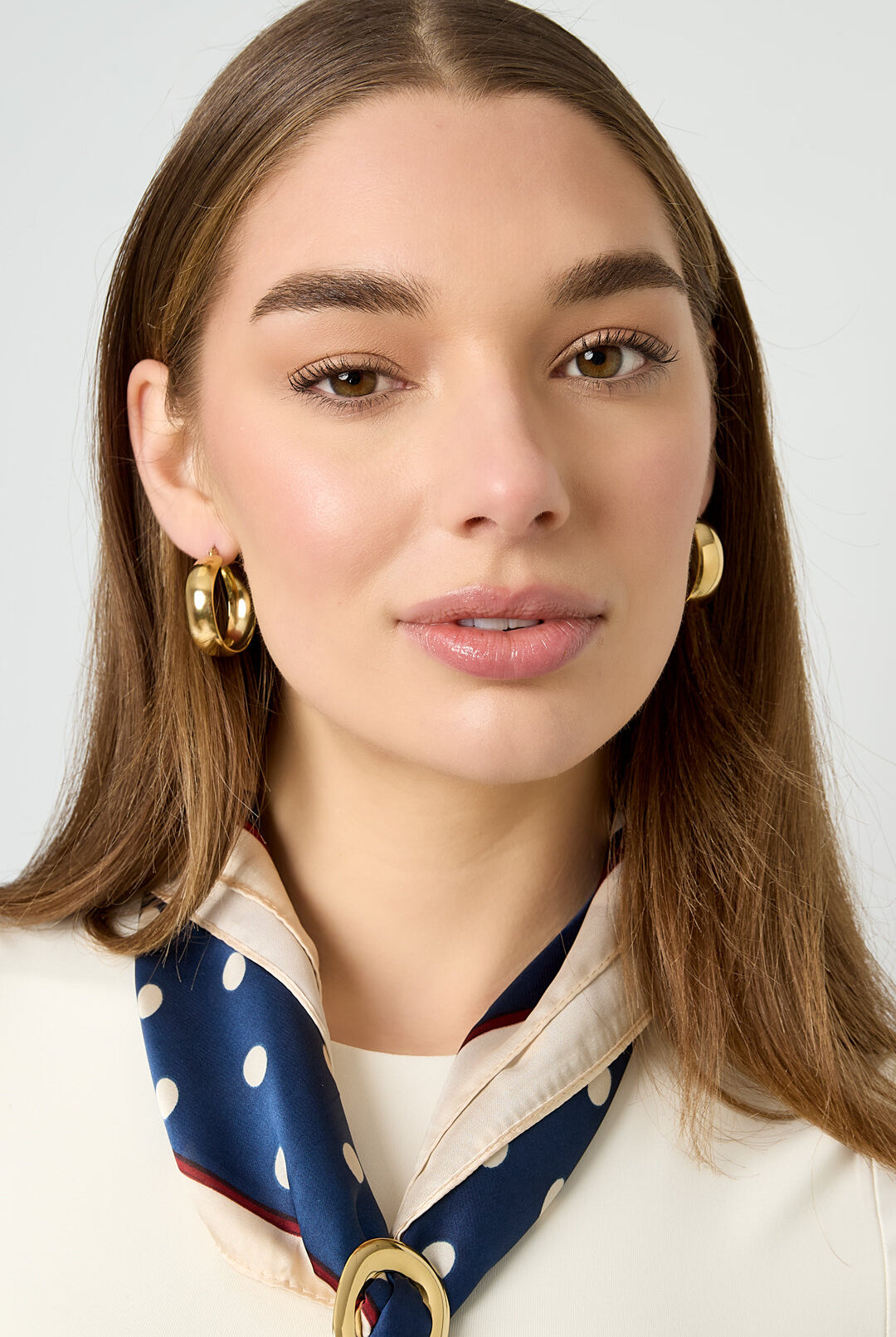 Stainless Steel Hoop Earrings circle Casual Daily Simple Series Women's jewelry