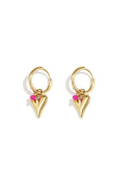 vivid heart earrings