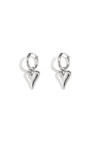 stainless steel heart shaped earrings