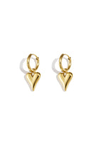 stainless steel heart shaped earrings